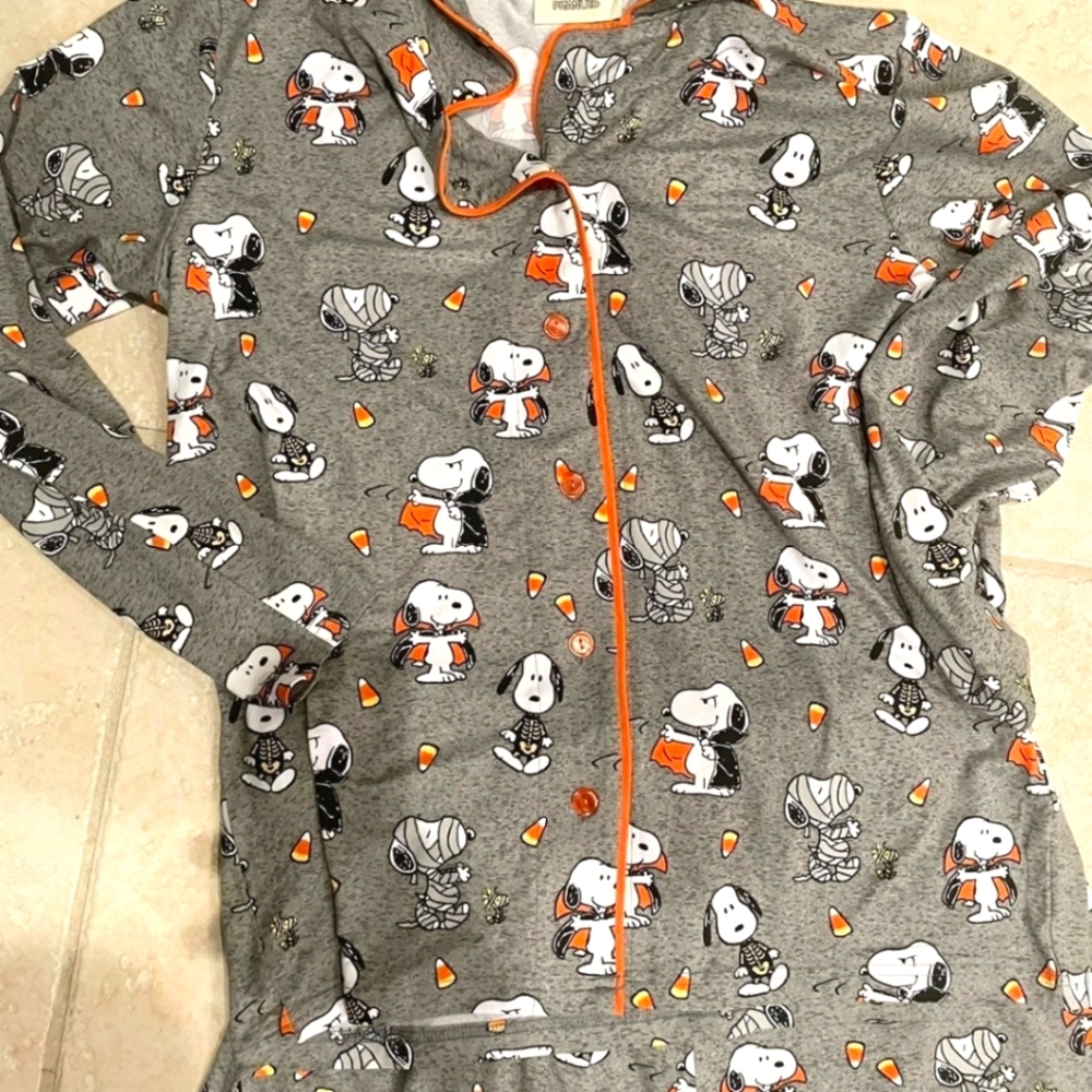 Peanuts Snoopy Halloween Pajamas, Sz XL